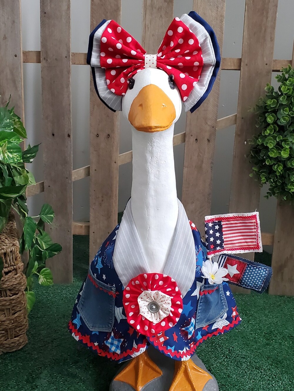 4th Of July Porch Goose Outfit Large 28" - 30"